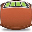 illustration of football as a battery
