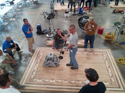 NWFA's Director of Certification and Education Brett Miller, instructing at an NWFA technical school in October 2012