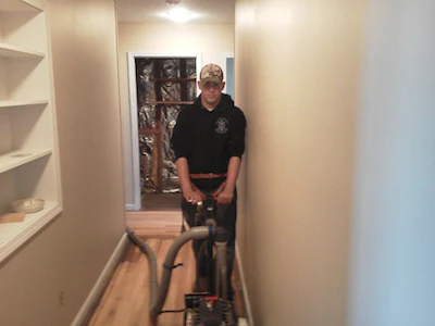 Gary Sanding Wood Floor