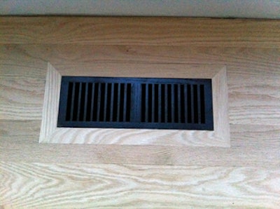 photo of staining vents
