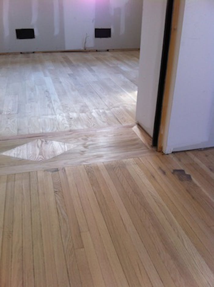 Burnished Edges On Wood Floor