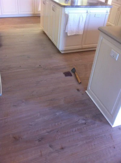 Floor After Final Hand Sanding