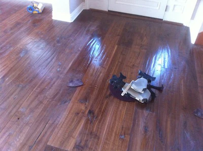 Wood Floor Before And After Tung Oil Buffed