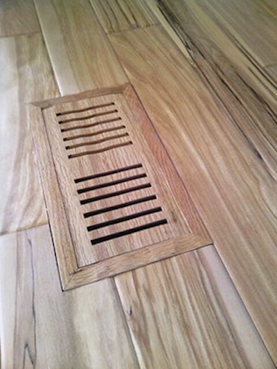 photo of wood flooring vent