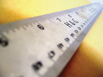 photo of yardstick