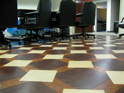 photo of cork flooring