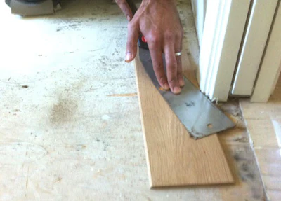 Door Jamb Cut Using Japan Saw