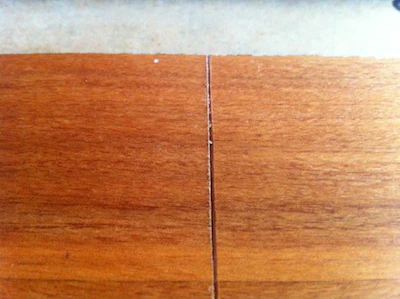 Scored Wood Floor