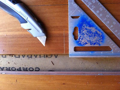 Scoring Wood Floor Surface