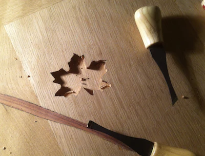 Avi Wood Floor Leaf Inlay 2