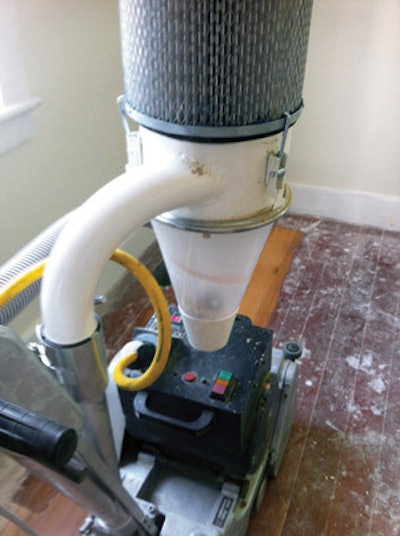 photo of floor sander