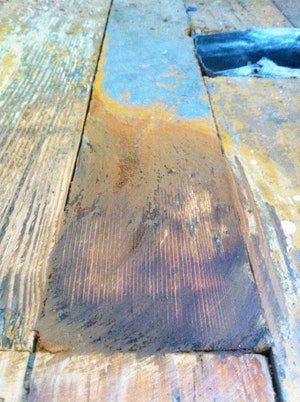 photo of floor sanding project