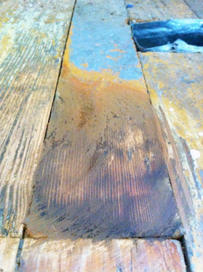 photo of floor sanding project