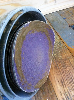 photo of floor sanding project