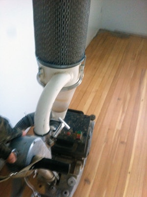 photo of floor sanding project