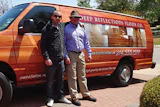 photo of Joe and John Robbins on jobsite