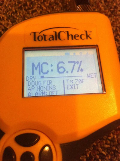 Roy Reichow Moisture Testing Plywood 6
