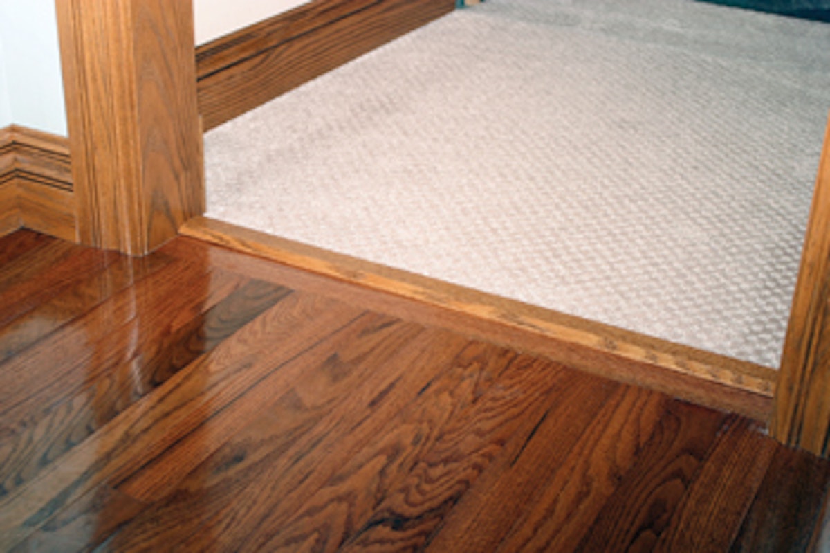 Wood clearance floor trim