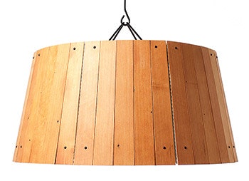photo of wooden lamp