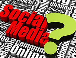 collage of social media