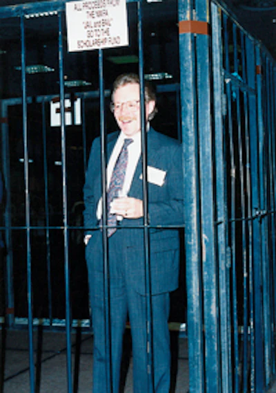Keijo Hyvonen at the 1991 NWFA convention in Reno during the Jail & Bail fundraiser.