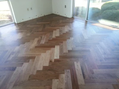 Nwfa Office Walnut Herringbone Lights Off