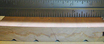 photo of wood flooring showing what added moisture does to it
