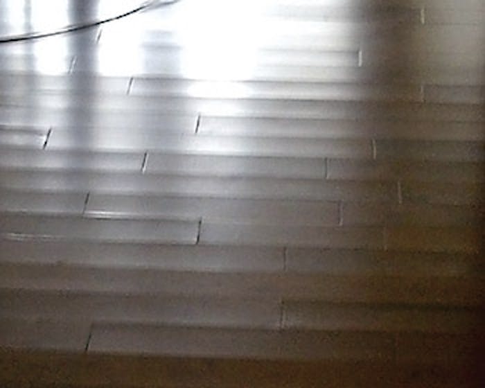 photo of wood flooring that crackles when walked upon