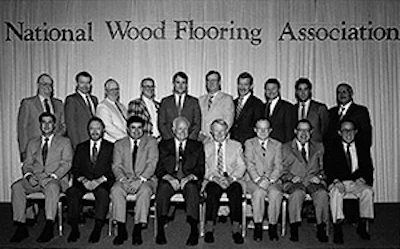 Reynolds on the 1988 NWFA BOD, and, on bottom right, at the 1988 NWFA Convention.