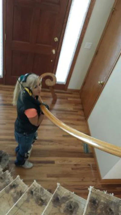 Keith Long Robin Removing Hand Rail