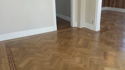 Keith Long Herringbone With Greek Key