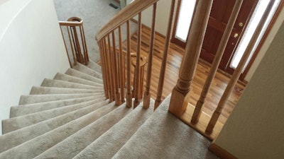 Keith Long Staircase With Carpet Still On