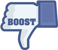thumbs down facebook icon