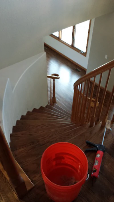 Keith Long Stained Staircase Top View