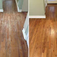 before and after of recoating wood floors