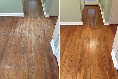 Buff and Recoat Hardwood Floors