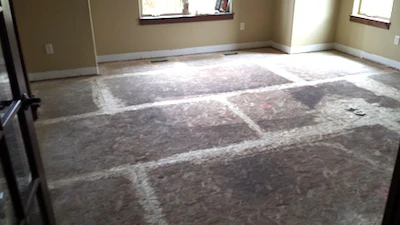 Keith Long Subfloor Sanded Flat