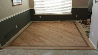 Keith Long Angled Wood Floor With Border