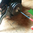photo of automotive oil filter wrench repair approach