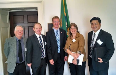 A group of us from the Hardwood Federation with Rep. Derek Kilmer of Washington State.