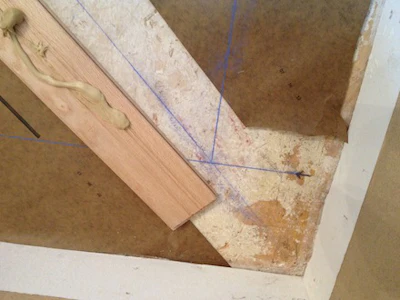 Keith Long Chalk Lines Snapped For Wood Floor Border