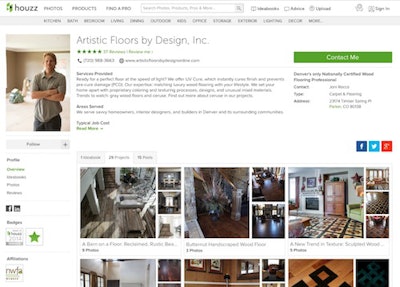 Image of Houzz page for Artistic Floors by Design