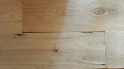 Mismilled wood flooring