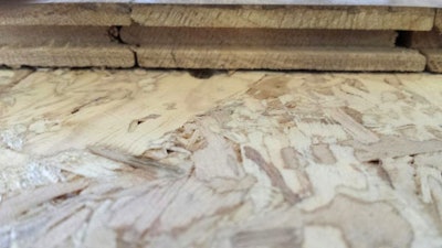 Subfloor Sanded Subfloor At Header