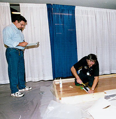 First hands-on NWFACP installer certification. - Click to enlarge