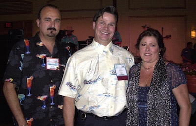 Joe Boone Jr. and siblings Daniel and Tina at the 2002 NWFA convention in Orlando.
