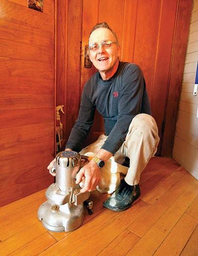 Pete Anderson at his San Jose, Calif., historic Craftsman-style home, which he has restored room by room.