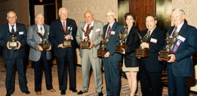 Seven more founders of NWFA join Virgil Hendricks in the NWFA Hall of Fame. - Click to enlarge