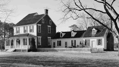 The original footprint of this home on the Virginia shore where I worked dates to 1765.