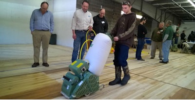 Hunter Russell, a junior at Green Mountain Technology and Career Center and Craftsbury Academy, received a scholarship from Vermont Natural Coatings to attend the training school.